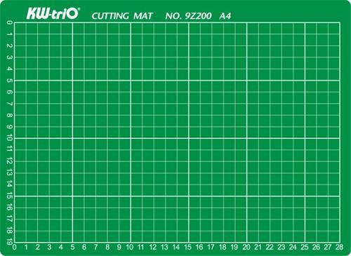 Řezací podložka KW-triO A4 9Z200 pro řezání odlamovacím nebo rotačním nožem, zelená