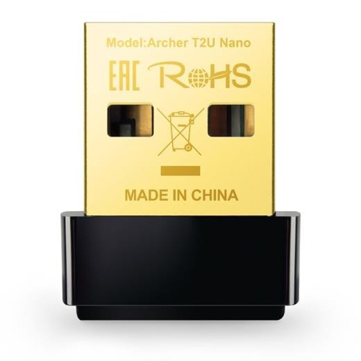 USB klient TP-Link Archer T2U Nano AC 600 Nano adaptér, 2,4/5GHz, USB 2.0