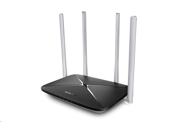 WiFi router TP-Link MERCUSYS AC12 AC750 dual AP/router, 4x LAN, 1x WAN/ 300Mbps 2,4/ 433Mbps 5GHz