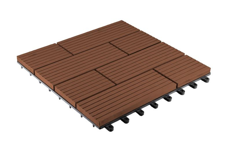 WPC dlaždice G21 Samoa třešeň 2,3 x 30 x 30 cm