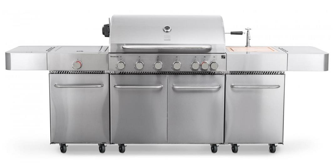 Plynový gril G21 Nevada, BBQ kuchyně Premium Line 7 hořáků + zdarma redukční ventil