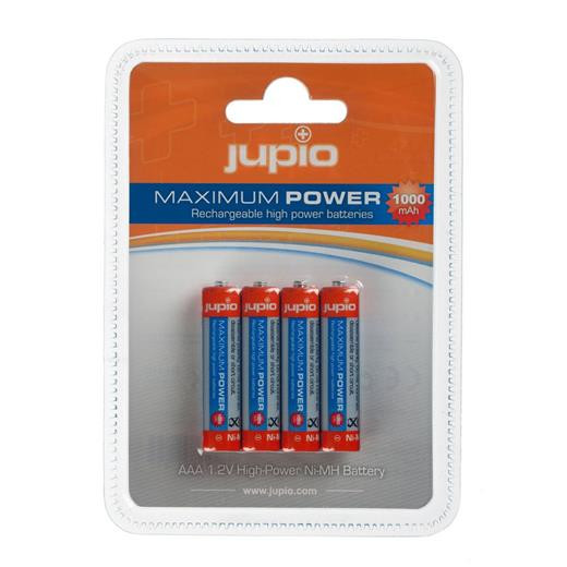 Baterie Jupio AAA 1000 mAh (mikrotužkové) 4ks, dobíjecí