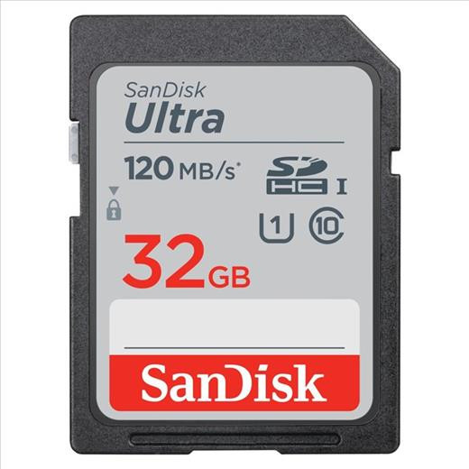 Paměťová karta Sandisk Ultra 32 GB SDHC Memory Card 120 MB/s