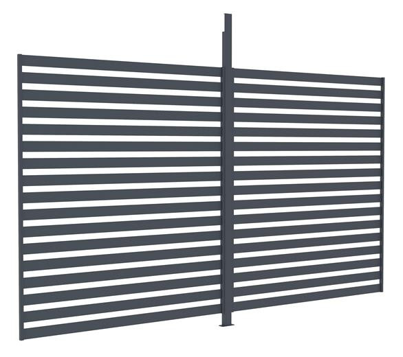 G21 fixní lamelová stěna 4x2,6 m pro pergolu Trenton