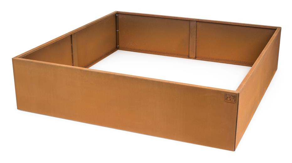 Vyvýšený záhon G21 132 x 32 x 132 cm, Corten