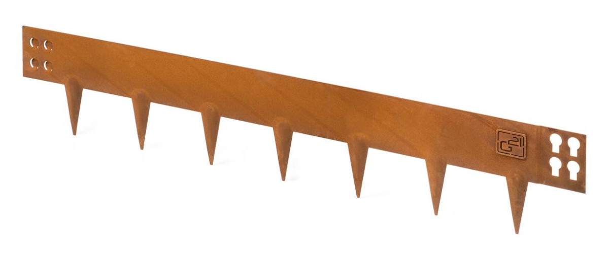 Zahradní obrubník G21 107,5 x 10 cm, Corten