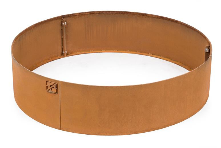 Zahradní obrubník G21 80 x 20 cm, kruhový, Corten