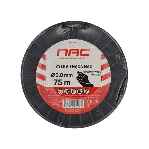 Struna NAC kroucená 3mm  75m