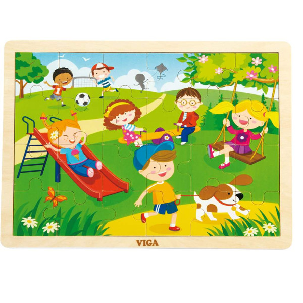 Dětské dřevěné puzzle Viga Jaro