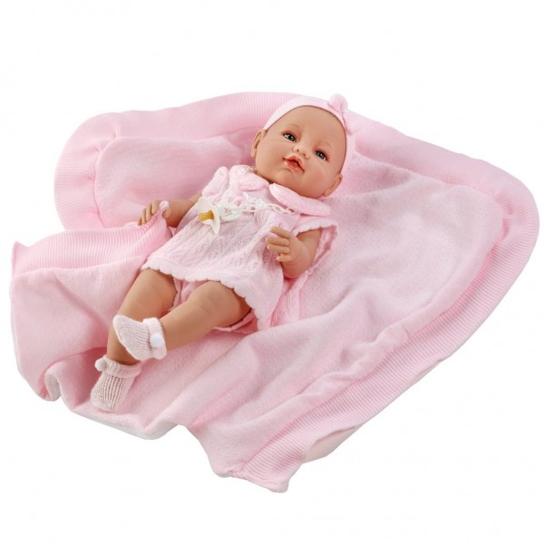 Luxusní dětská panenka-miminko Berbesa Ema 39cm (poškozený obal)