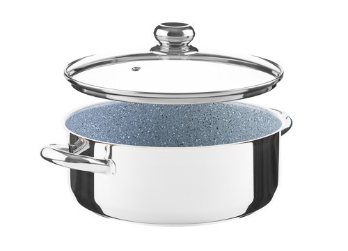 Kolimax Kastrol CERAMMAX PRO STANDARD s poklicí, průměr 26 cm, objem 4.5 l, keramický povrch šedý granit
