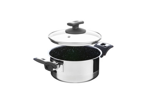 Kolimax Rendlík CERAMMAX PRO COMFORT s poklicí, průměr 18 cm, objem 2.0 l, keramický povrch černý granit