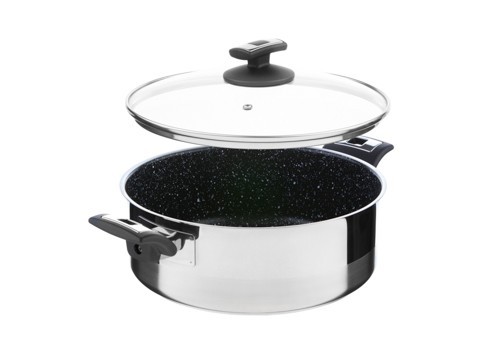 Kolimax Kastrol CERAMMAX PRO COMFORT s poklicí, průměr 26 cm, objem 4.5 l, keramický povrch černý granit