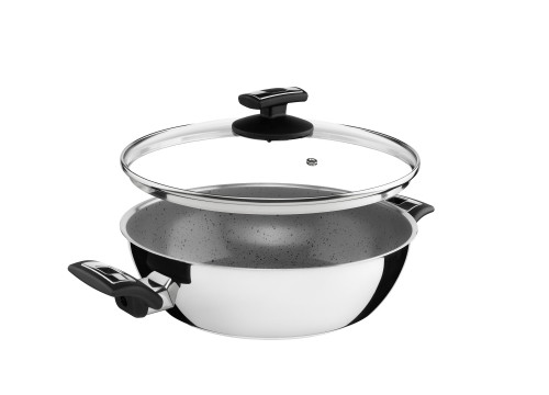 Kolimax Pánev CERAMMAX PRO COMFORT, s poklicí, průměr 26 cm, objem 3.4 l, šedý GRANIT