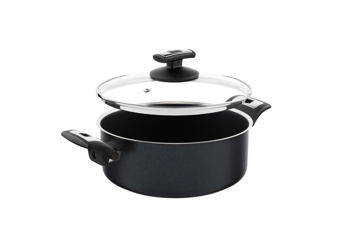 Kolimax Kastrol COMFORT BLACK s poklicí, průměr 22 cm, objem 3.0 l