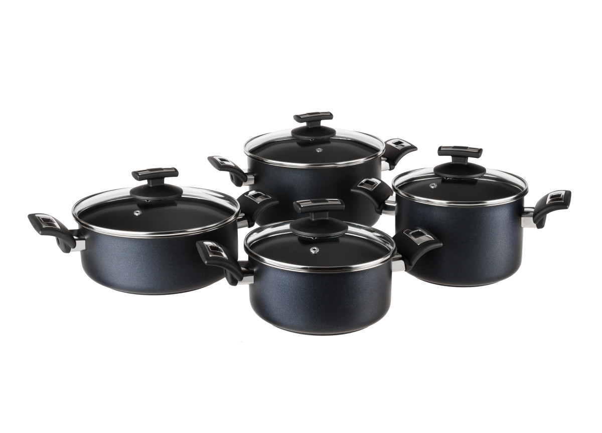 Kolimax Sada nádobí COMFORT BLACK, 8 dílů