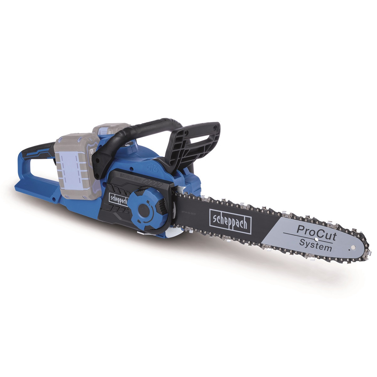 Scheppach BC-CS355DUO-X - 20 V aku řetězová pila s bezuhlíkovým motorem (bez baterie a nabíječky)