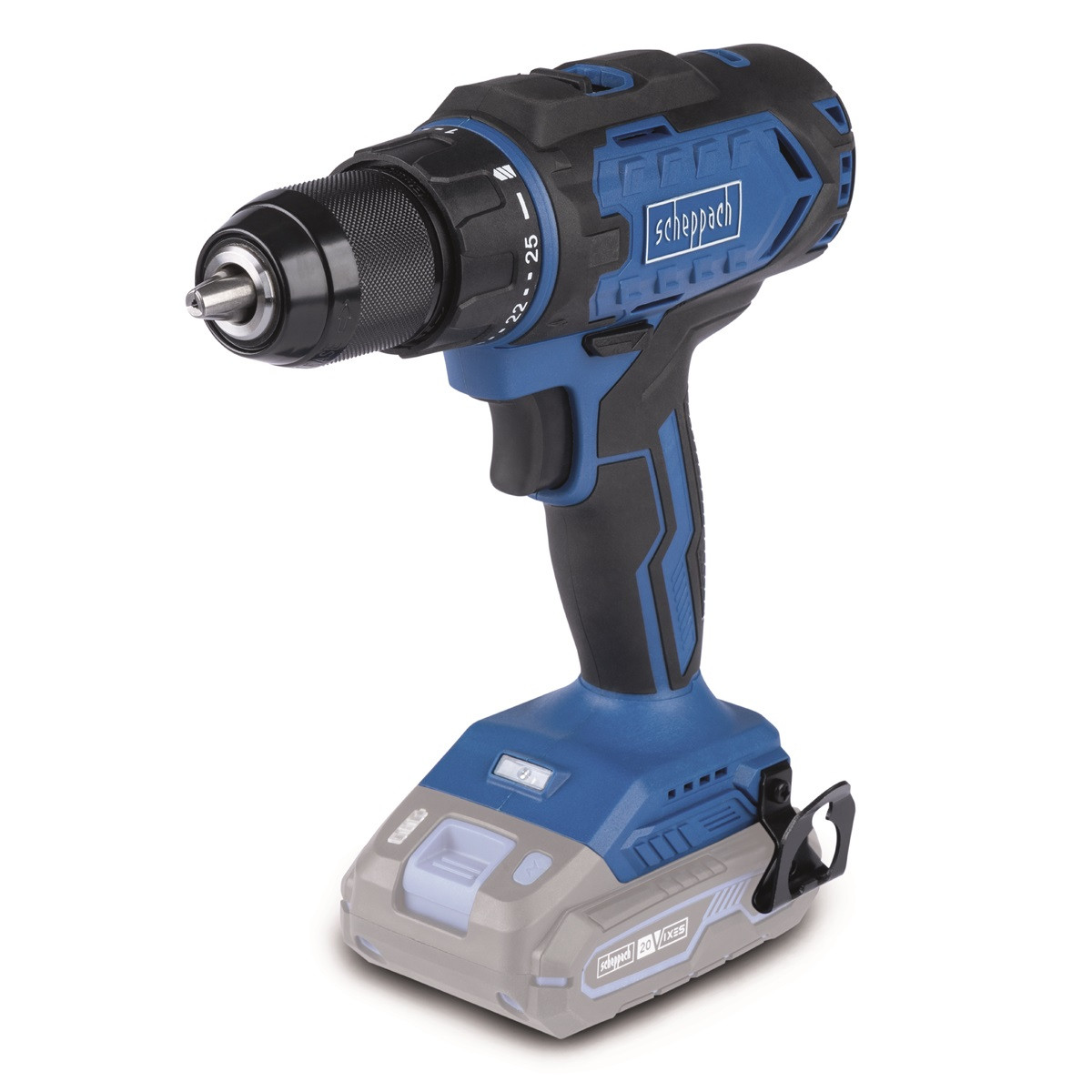 Scheppach C-DD45-X - 20 V aku 2-rychlostní vrtací šroubovák (bez baterie a nabíječky)