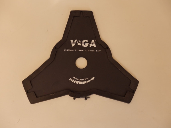 Vega - Nůž 3 zuby 255x25,4x1,6