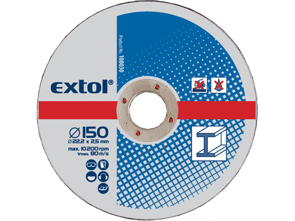 Extol Craft 108030 kotouče řezné na kov 150x2,5x22,2 mm, 5ks