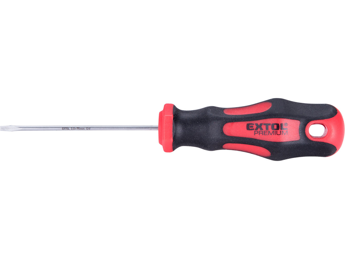 Extol Premium 8819223 šroubovák plochý, (-) 2,5x75mm, CrV