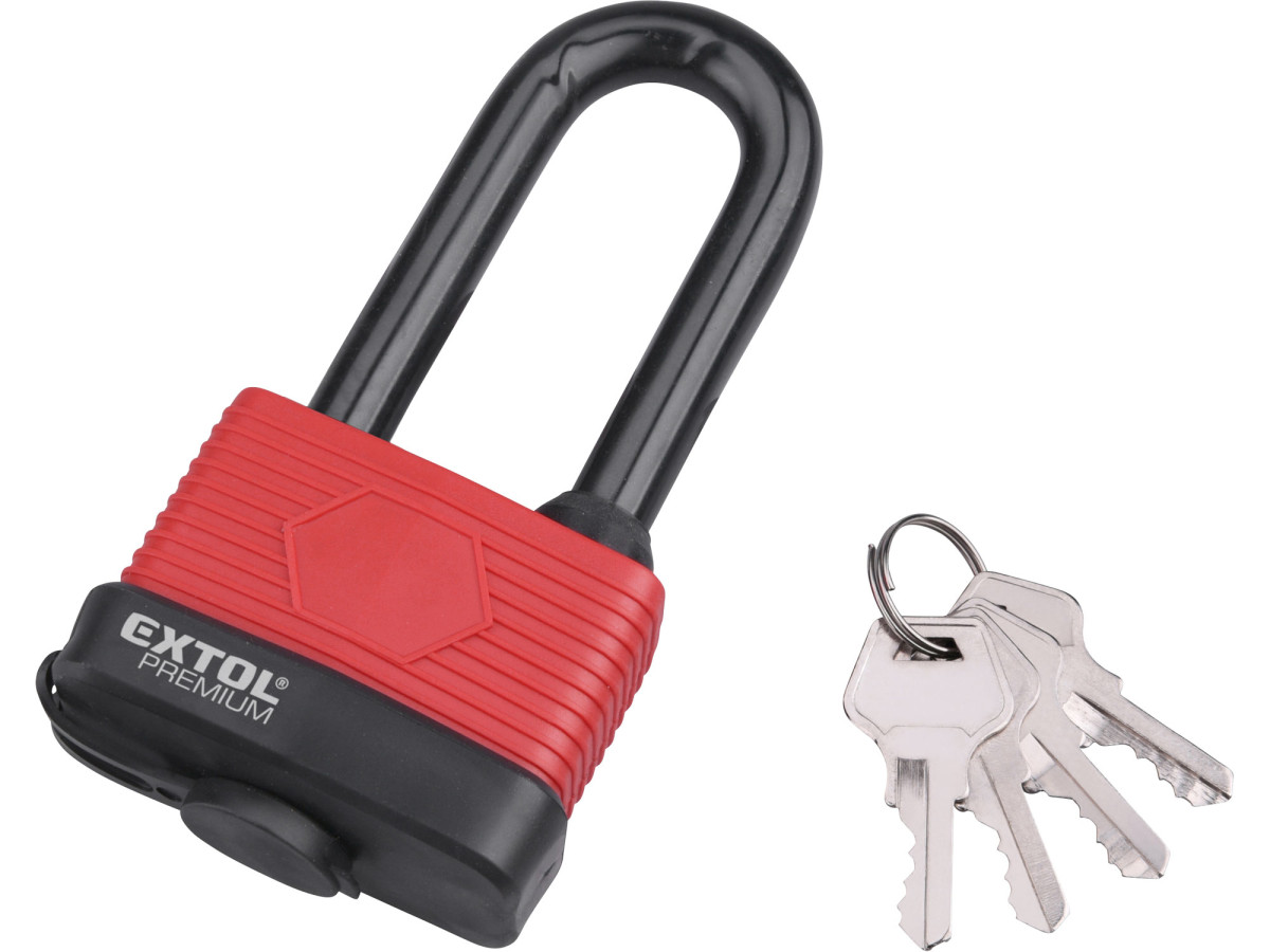 Extol Premium 8857665 zámek visací voděodolný, prodloužený, 65mm