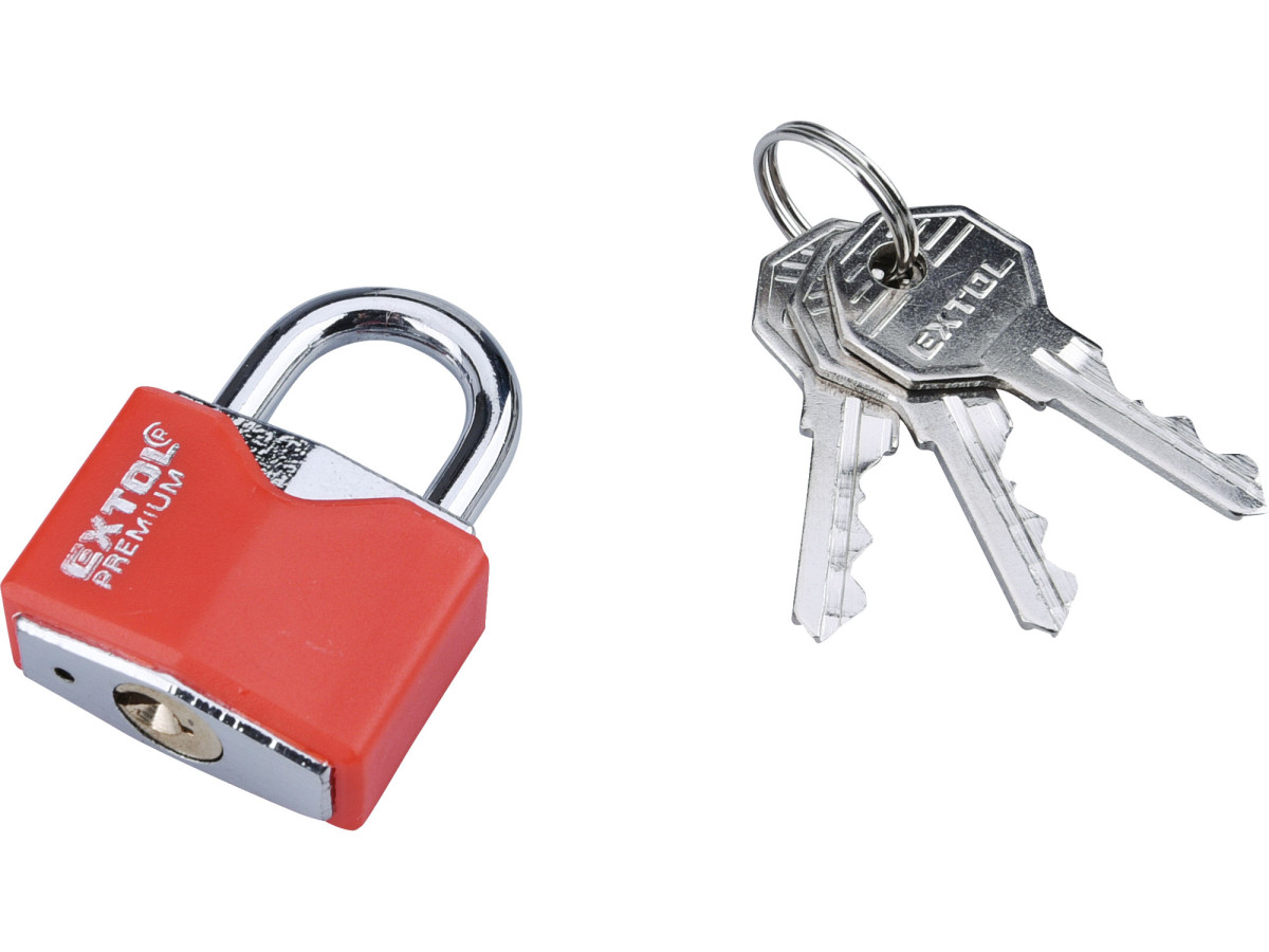 Extol Premium 8857463 zámek visací kovový, 30mm