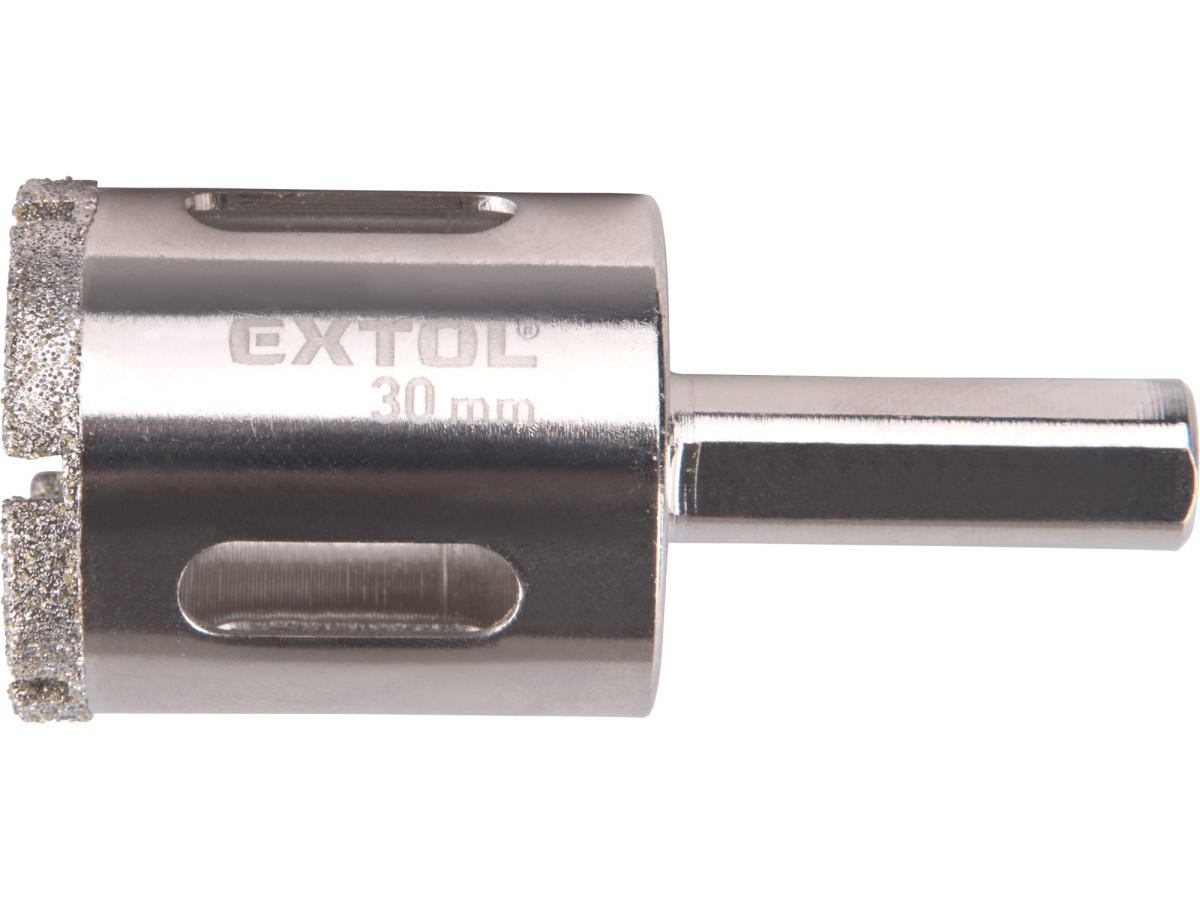 Extol Premium 8801987 korunka vykružovací diamantová na sklo a keramiku, O 30mm
