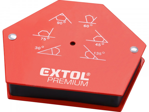 Extol Premium 8815194 magnet-úhelník svařovací, 30-45-60-75-90-135, nosnost do 22kg