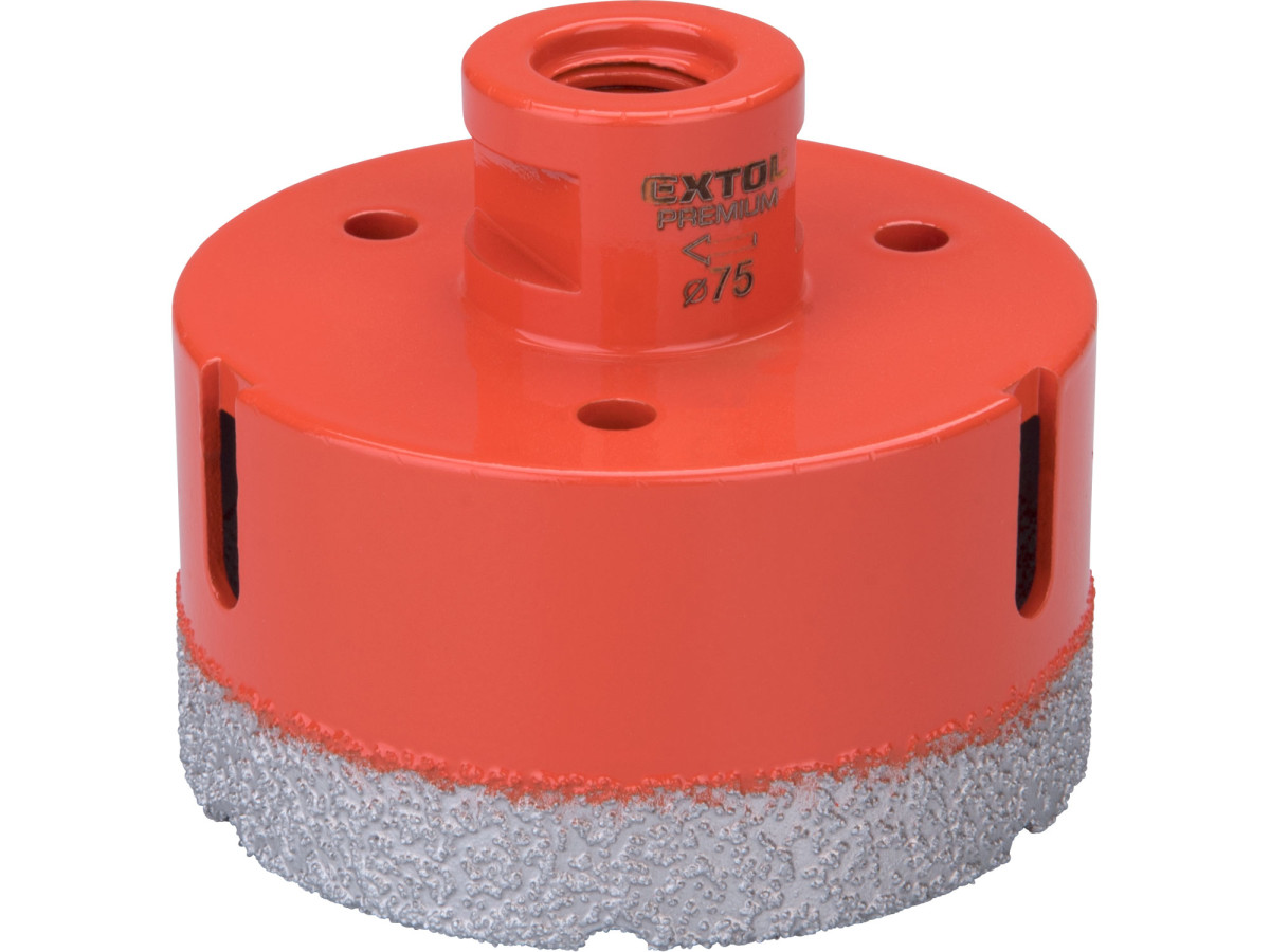 Extol Premium 8801878 korunka vykružovací diamantová, O 75mm, závit M14