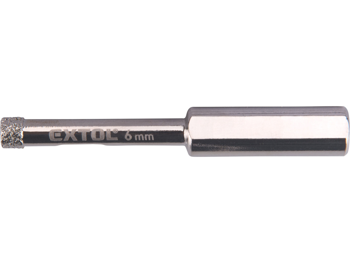 Extol Premium 8801977 korunka vykružovací diamantová na sklo a keramiku, O 6mm