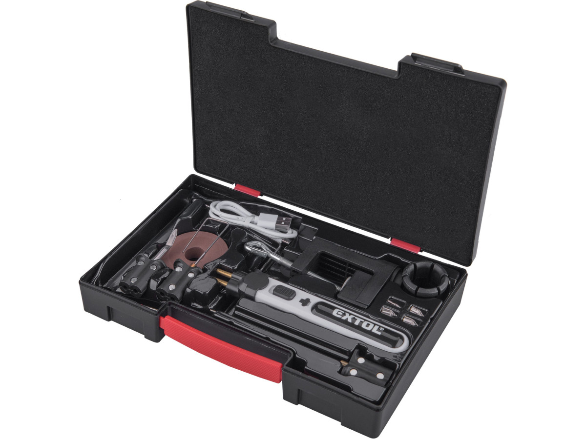 Extol Premium 8891504 řezačka polystyrénu, odporová aku, USB nabíjení