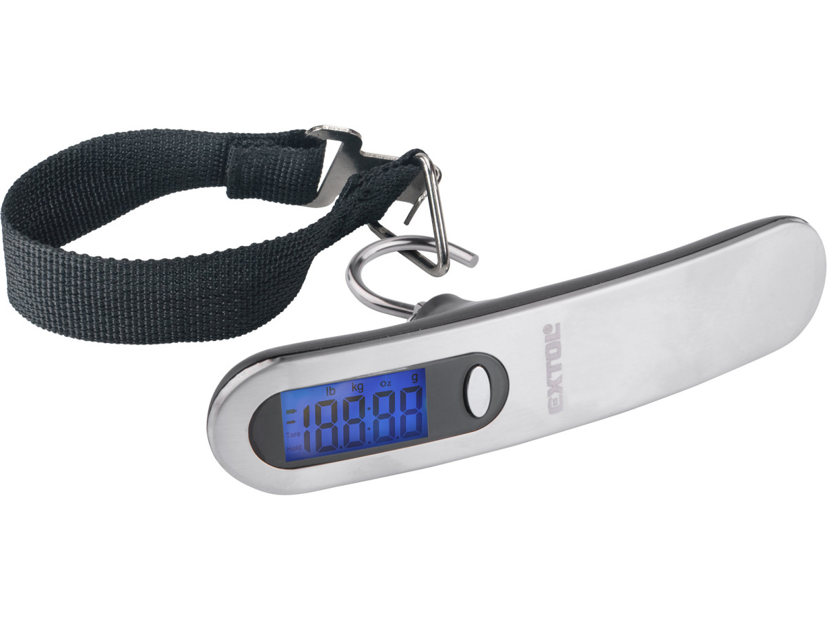 Extol Premium 8822003 váha příruční digitální na zavazadla, 0,05-50kg