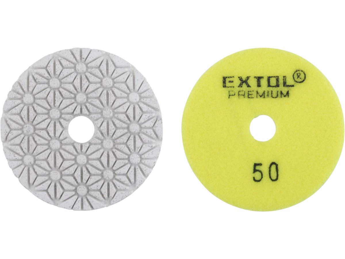 Extol Premium 8803090 kotouč diamantový leštící na obklady, O100mm, P50, suchý zip