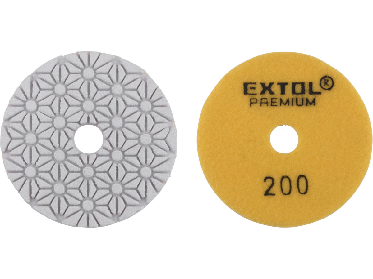 Extol Premium 8803094 kotouč diamantový leštící na obklady, O100mm, P200, suchý zip