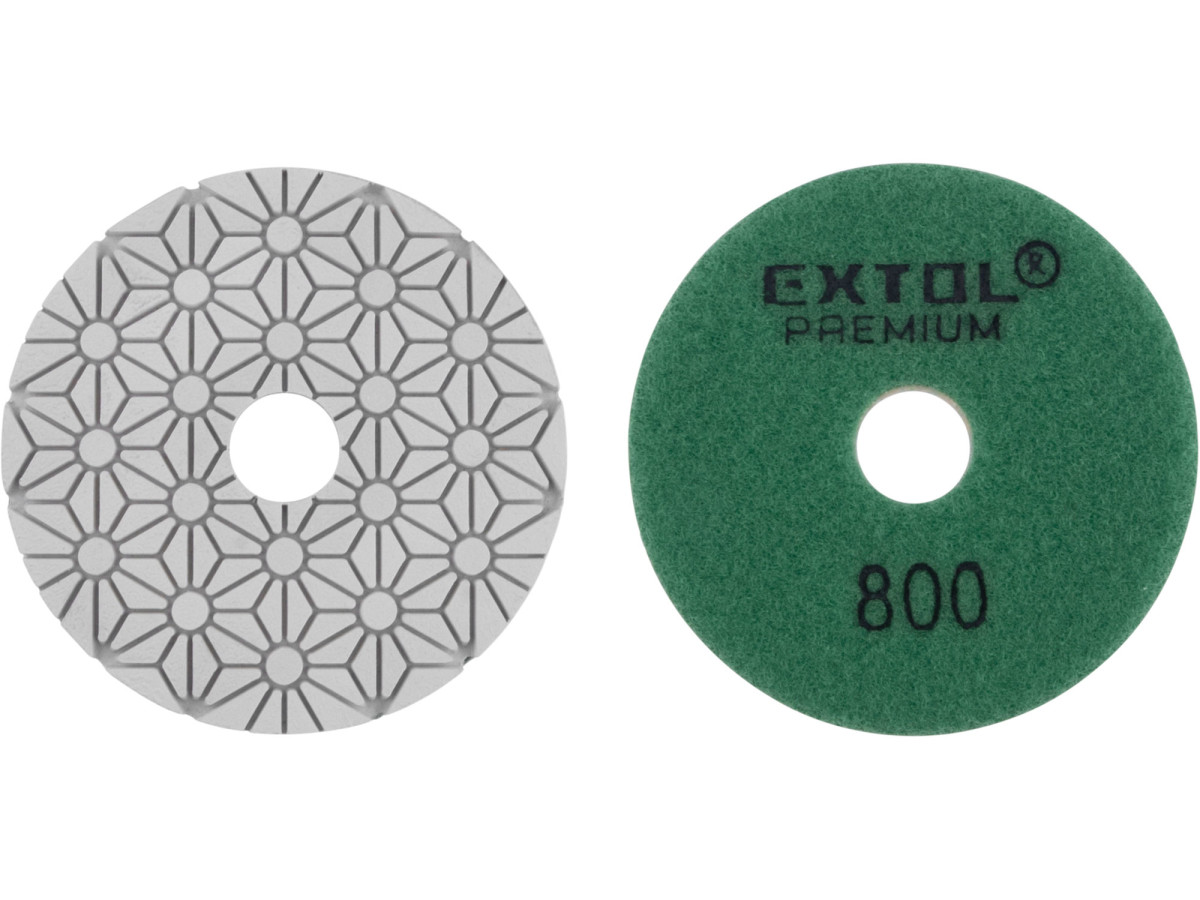Extol Premium 8803097 kotouč diamantový leštící na obklady, O100mm, P800, suchý zip