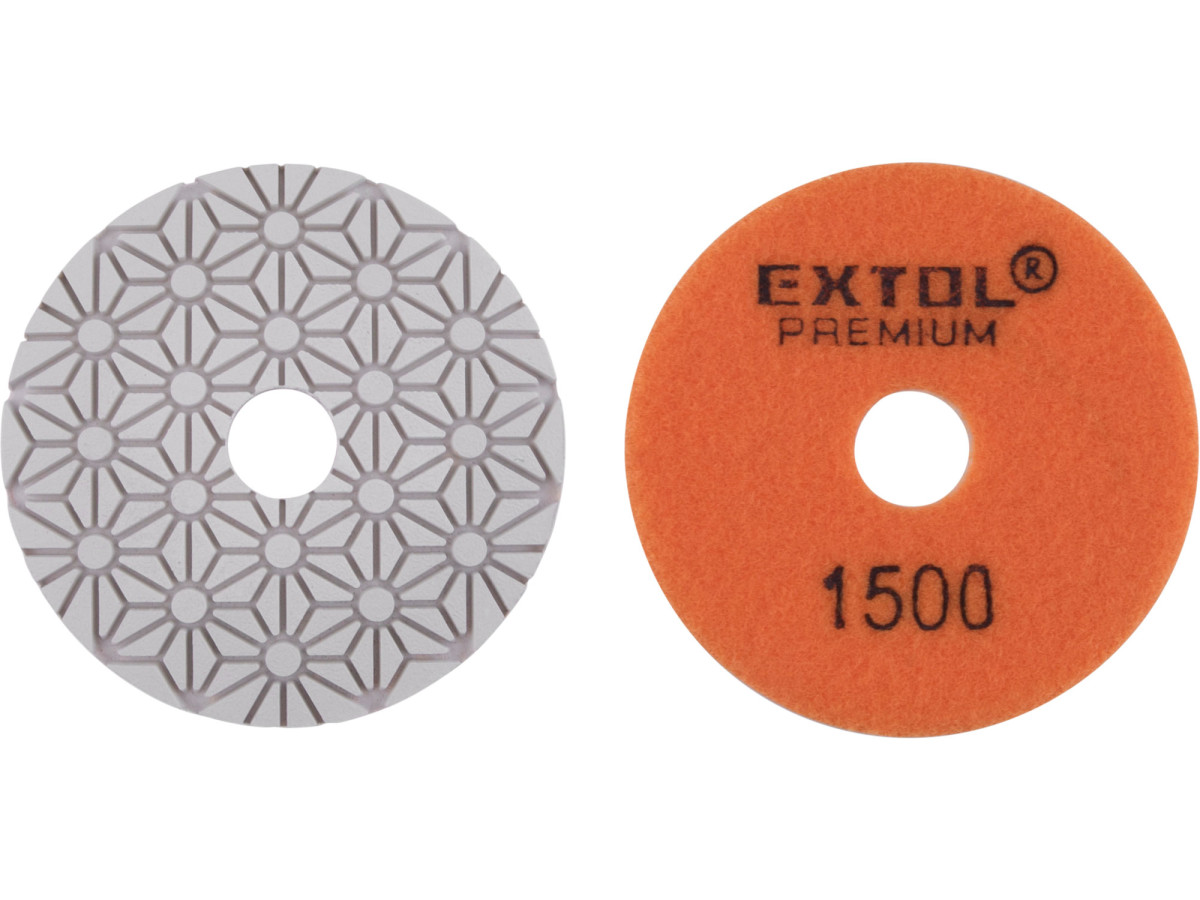 Extol Premium 8803098 kotouč diamantový leštící na obklady, O100mm, P1500, suchý zip
