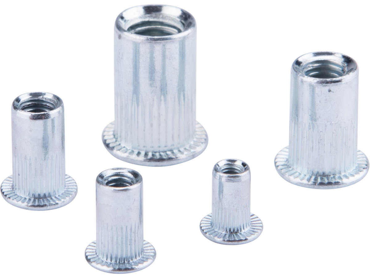 Fortum 4770682 matice nýtovací ocelové, sada mix 40ks, M3-M4-M5-M6-M8