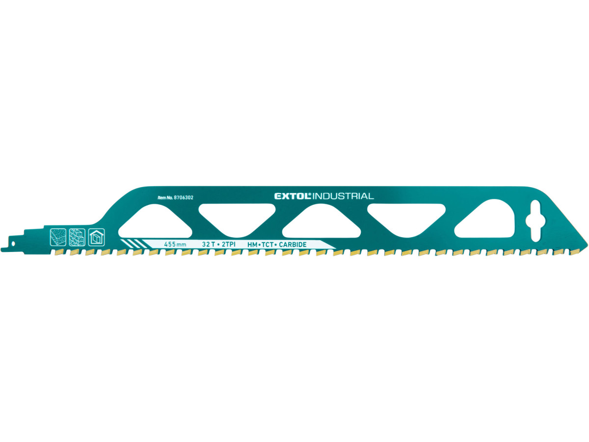 Total 8706302 plátek do pily ocasky s SK zuby, 455x50x2,5mm