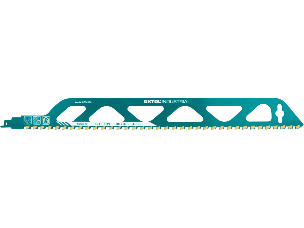 Total 8706304 plátek do pily ocasky s SK zuby, 505x50x2,5mm