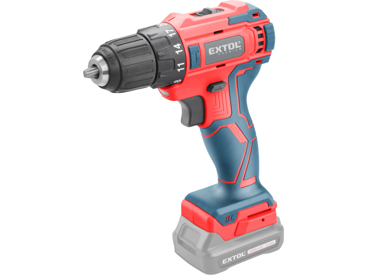 Extol Premium 8891152T vrtací šroubovák aku, BRUSHLESS, 12V Li-ion, bez baterie a nabíječky