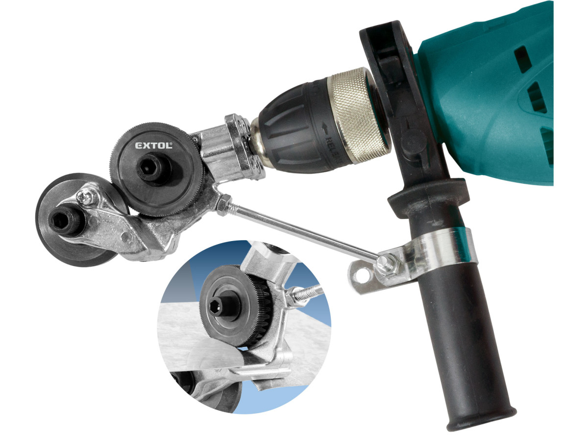 Extol Craft 913650 nástavec na vrtačku k řezání plechu, do tl. max.1,2mm