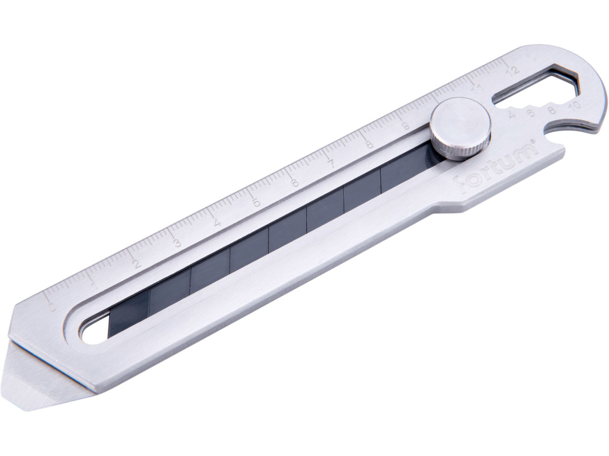 Fortum 4780025 nůž ulamovací celokovový nerez 5v1, 18mm, Auto-lock, SK2
