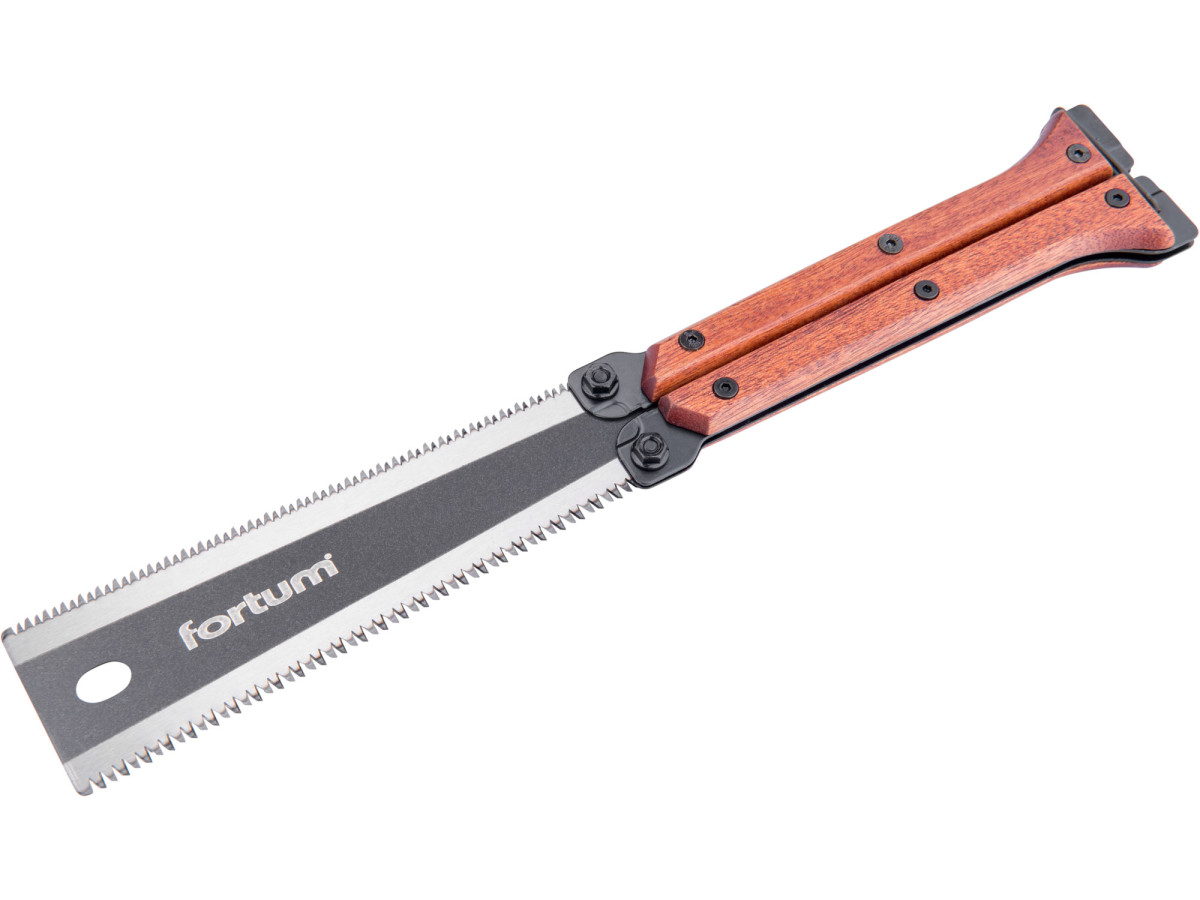 Fortum 4772120 pila zavírací/kapesní dvoubřitá, 300mm s dřevěnou rukojetí