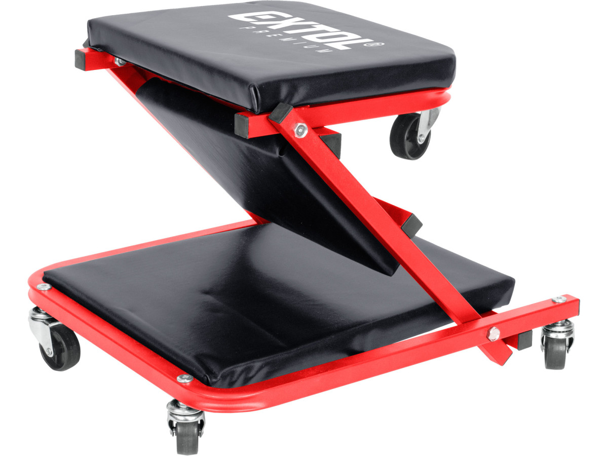 Extol Premium 8863302 lehátko/sedák 2v1, montážní pojízdné, rozloženo 91x41x12cm, až 150/120kg