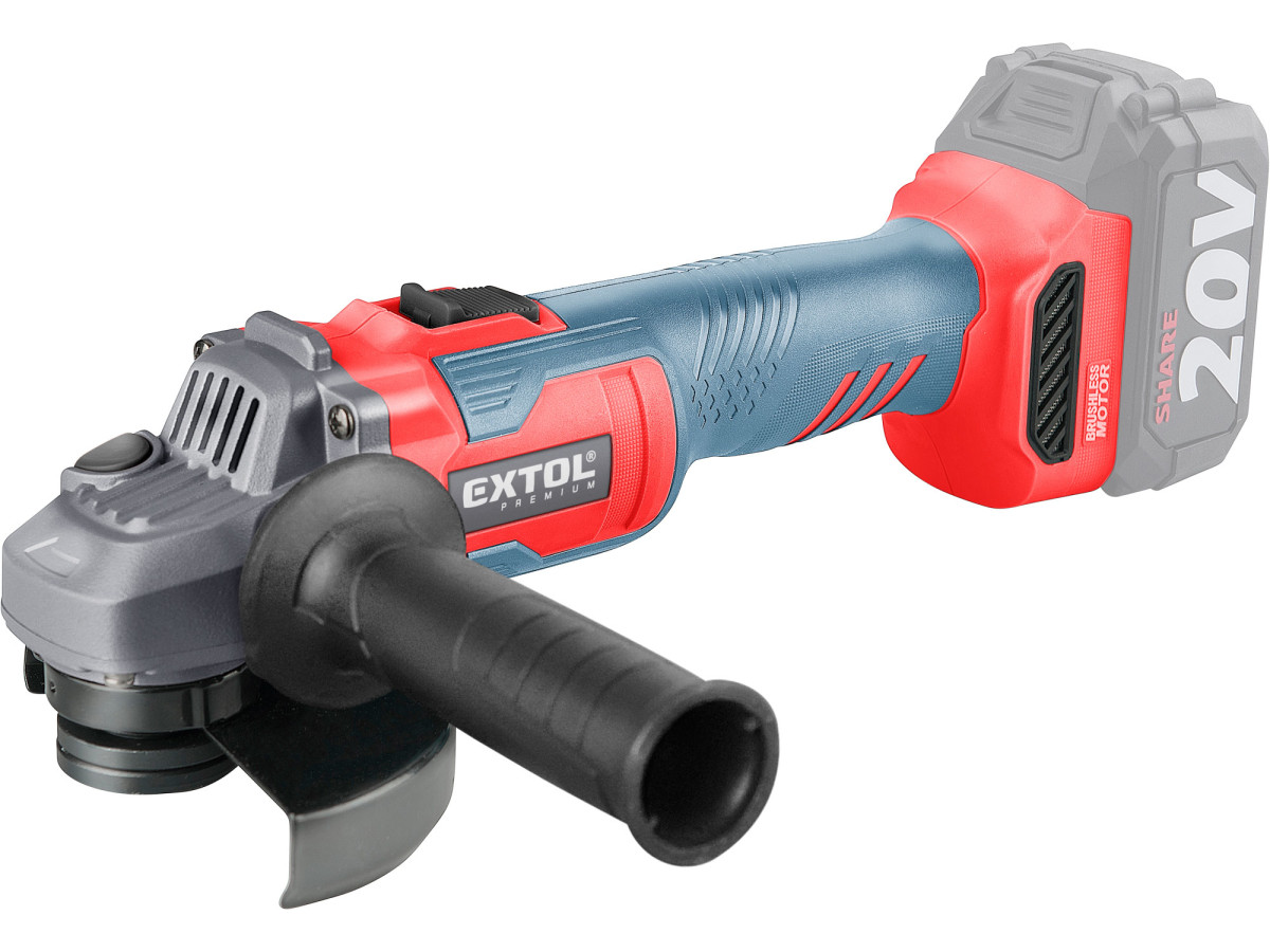 Extol Premium 8891839 bruska úhlová aku SHARE20V, 125mm, BRUSHLESS, bez baterie a nabíječky