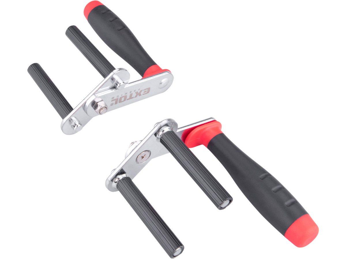 Extol Premium 8863108 nosič desek kovový, sada 2ks, nosnost až 80kg/pár