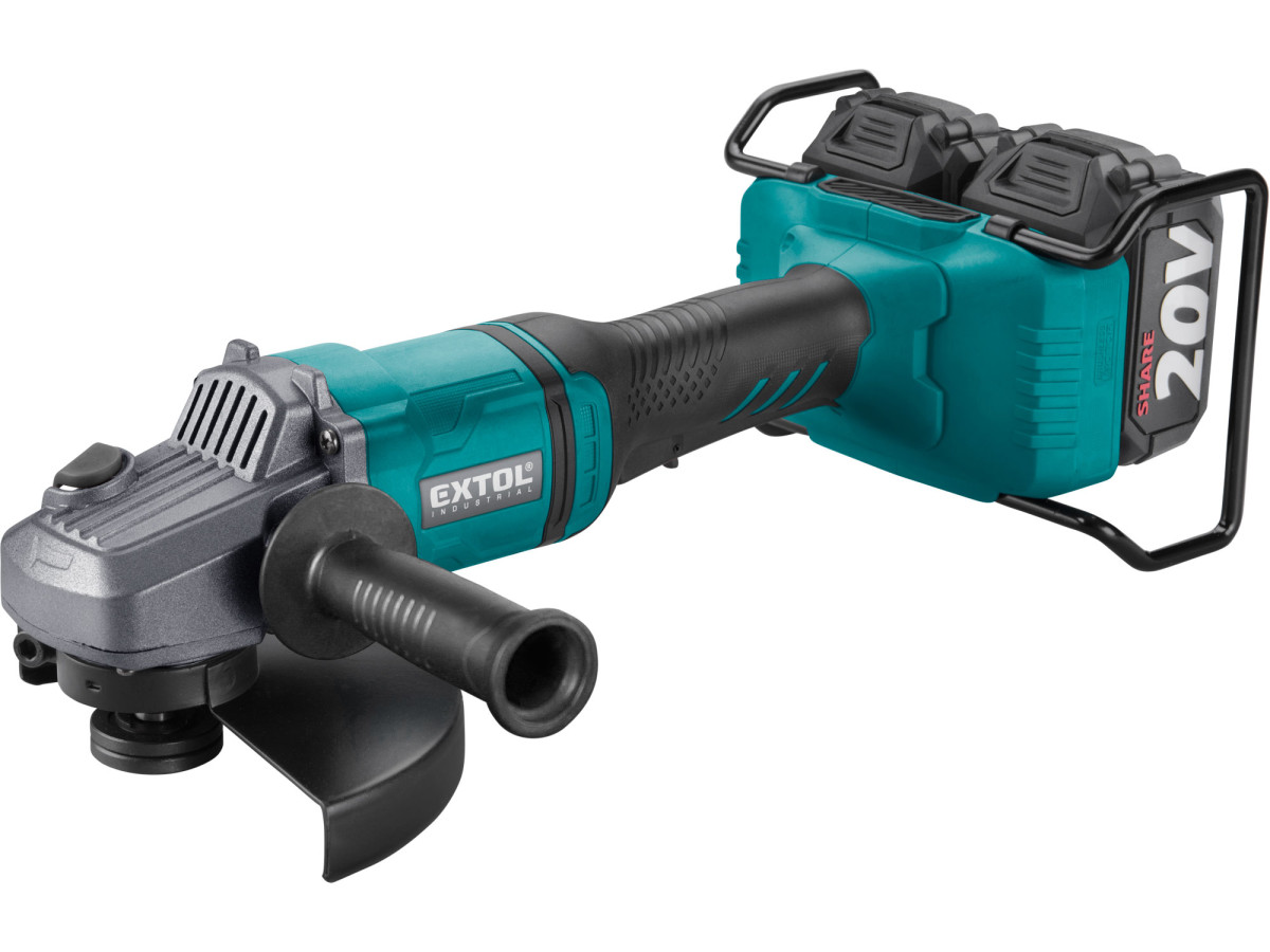 Extol Industrial 8791846 bruska úhlová aku SHARE20V, 150/180mm, BRUSHLESS, 2x4Ah