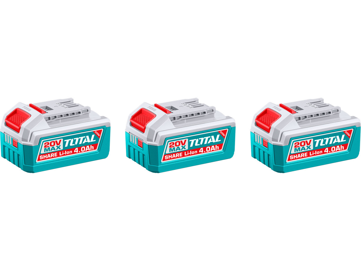 Total TOSLI251296E sada baterií, 20V Li-ion, 4000mAh, industrial