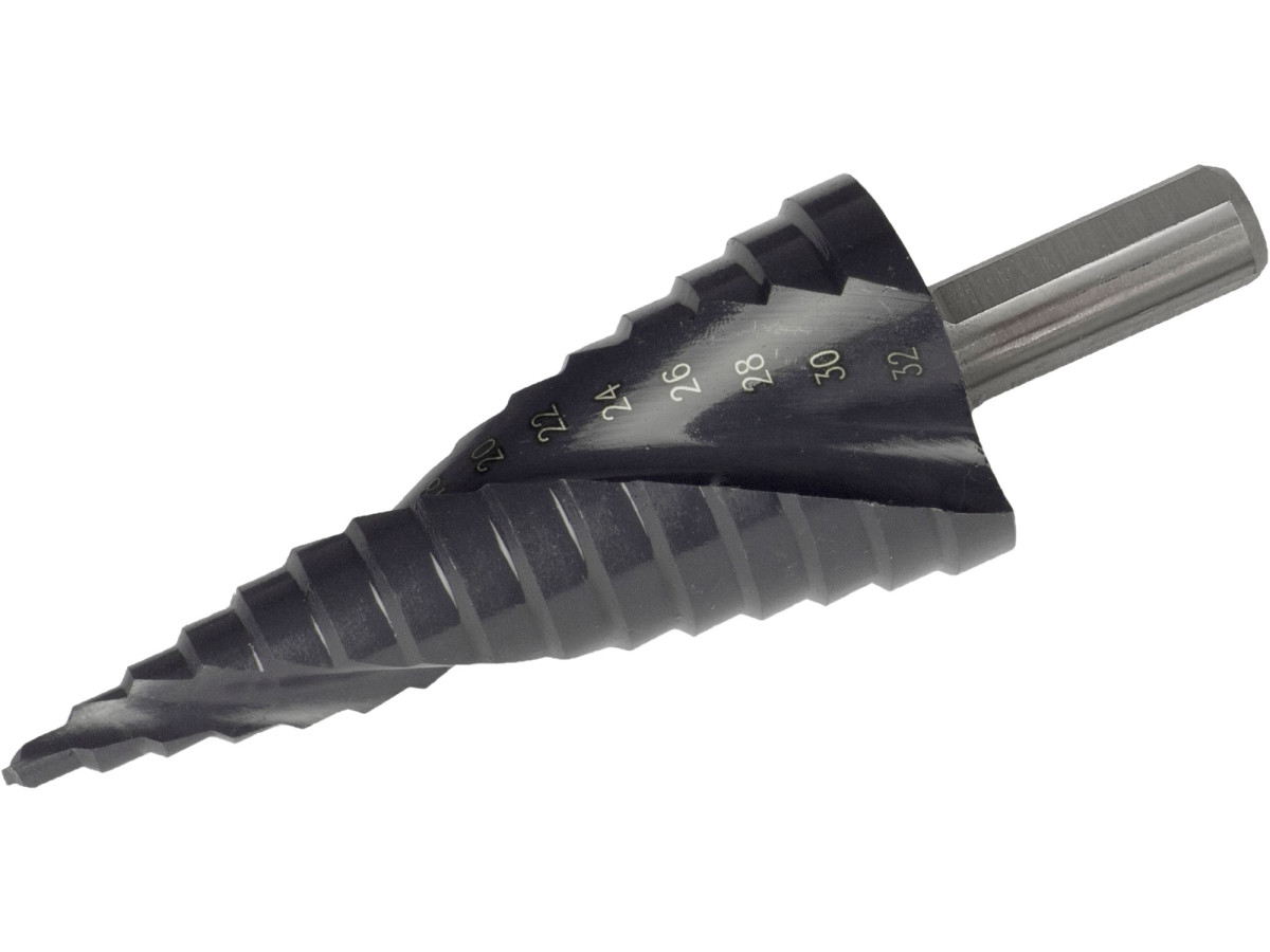 Extol Industrial 8701194 vrták stupňovitý s lamačem třísek, O 4-32mm/po 2mm, HSS-Co
